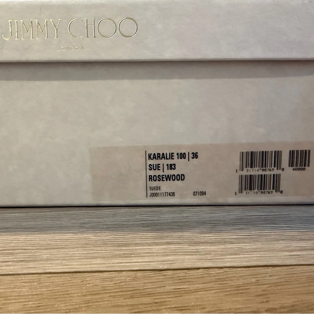 Jimmy Choo Karalie in Rosewood Suede. Size 36. New With Tags. - Picture 8 of 8